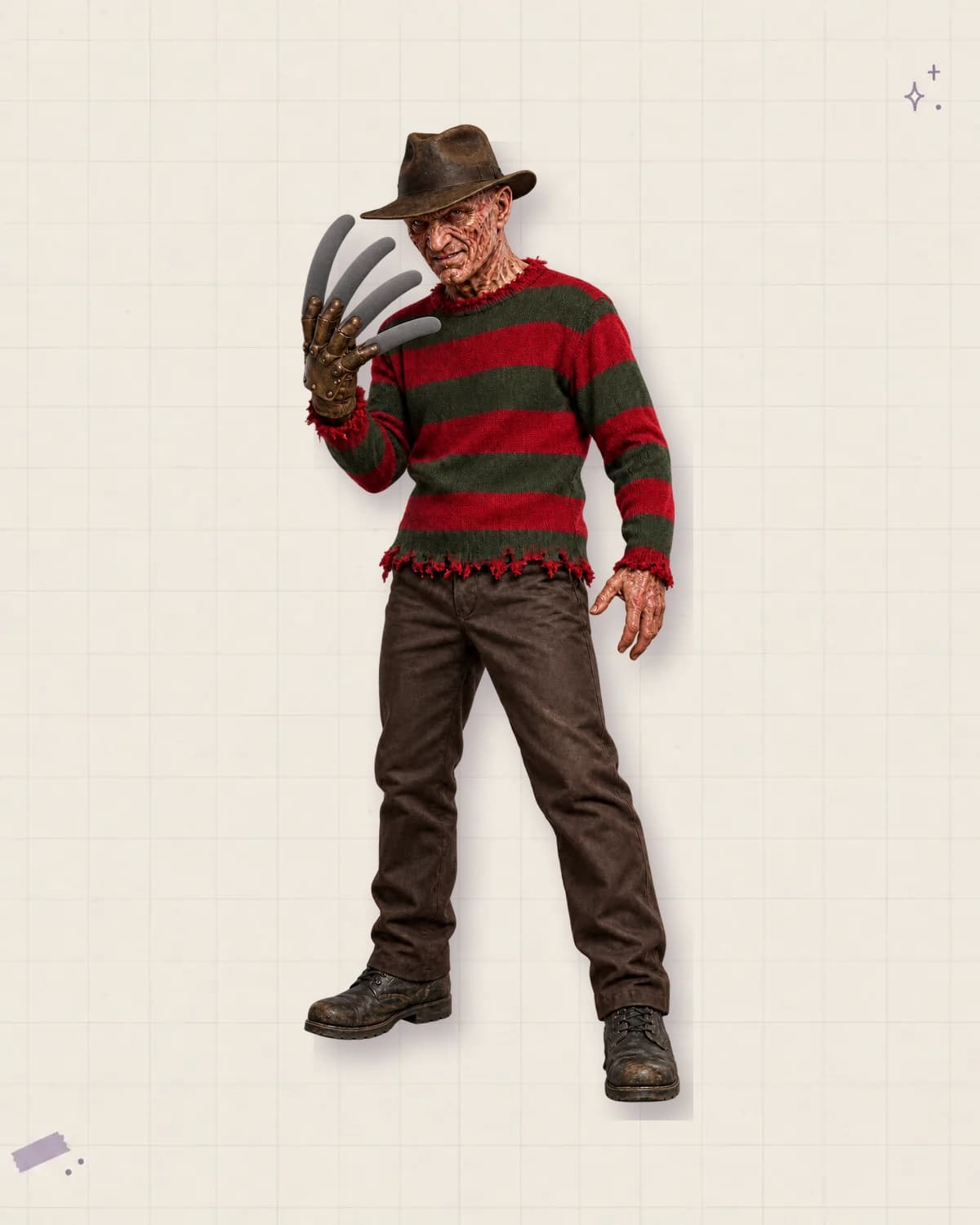 Composição editorial de Freddy Krueger clássico