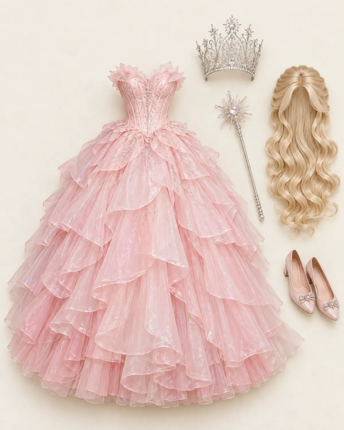Peças montadas para Glinda — Bubble Dress